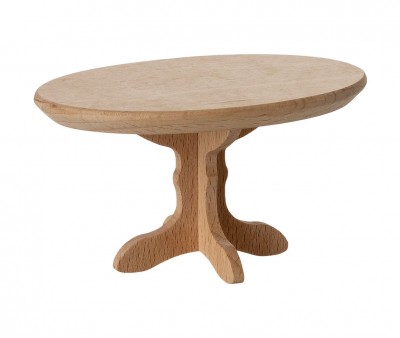 Mesita de Caf Oval Ratn Natural