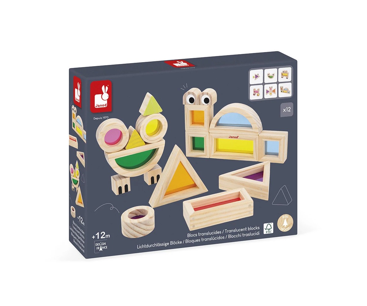Juego Sensorial Bloques Translcidos