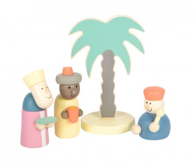 Beln de Madera Cuento de Navidad