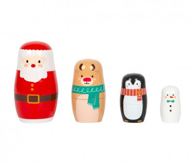 Matrioskas de Navidad