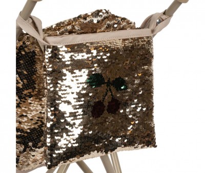 Passeggino Bambole Paillettes Cherry