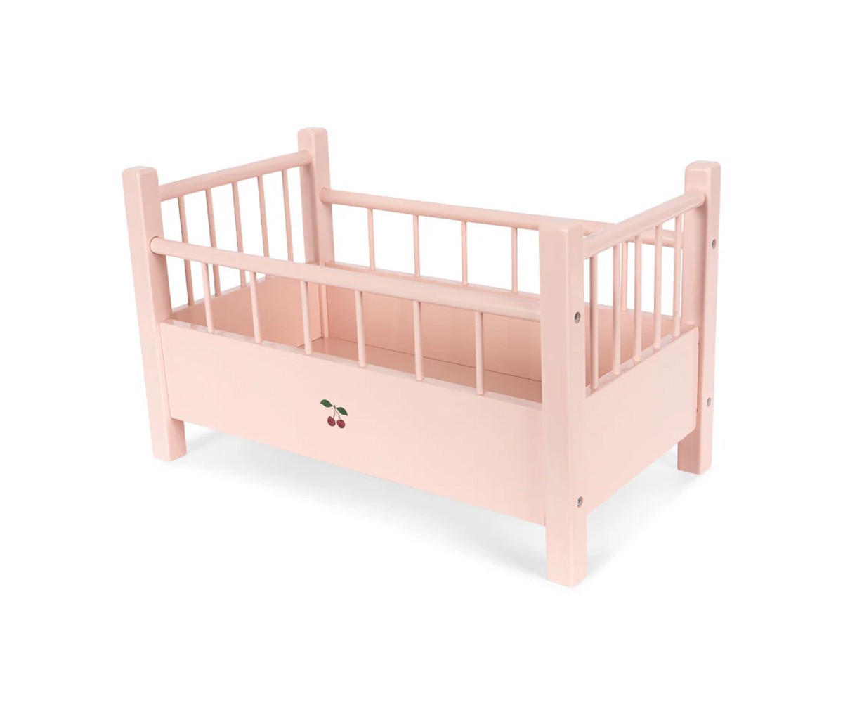 Lettino Bambole Legno Pink