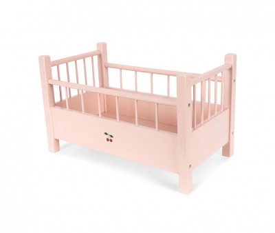Lettino Bambole Legno Pink