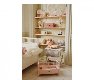 Lettino Bambole Legno Pink