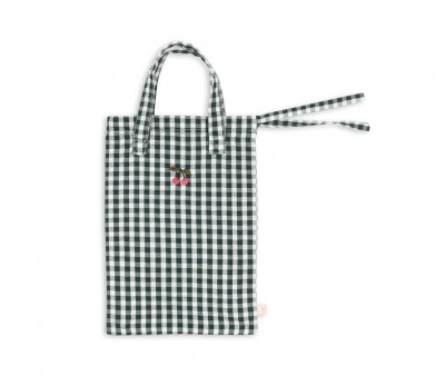 Ropa de Cama para Muecas Green Check