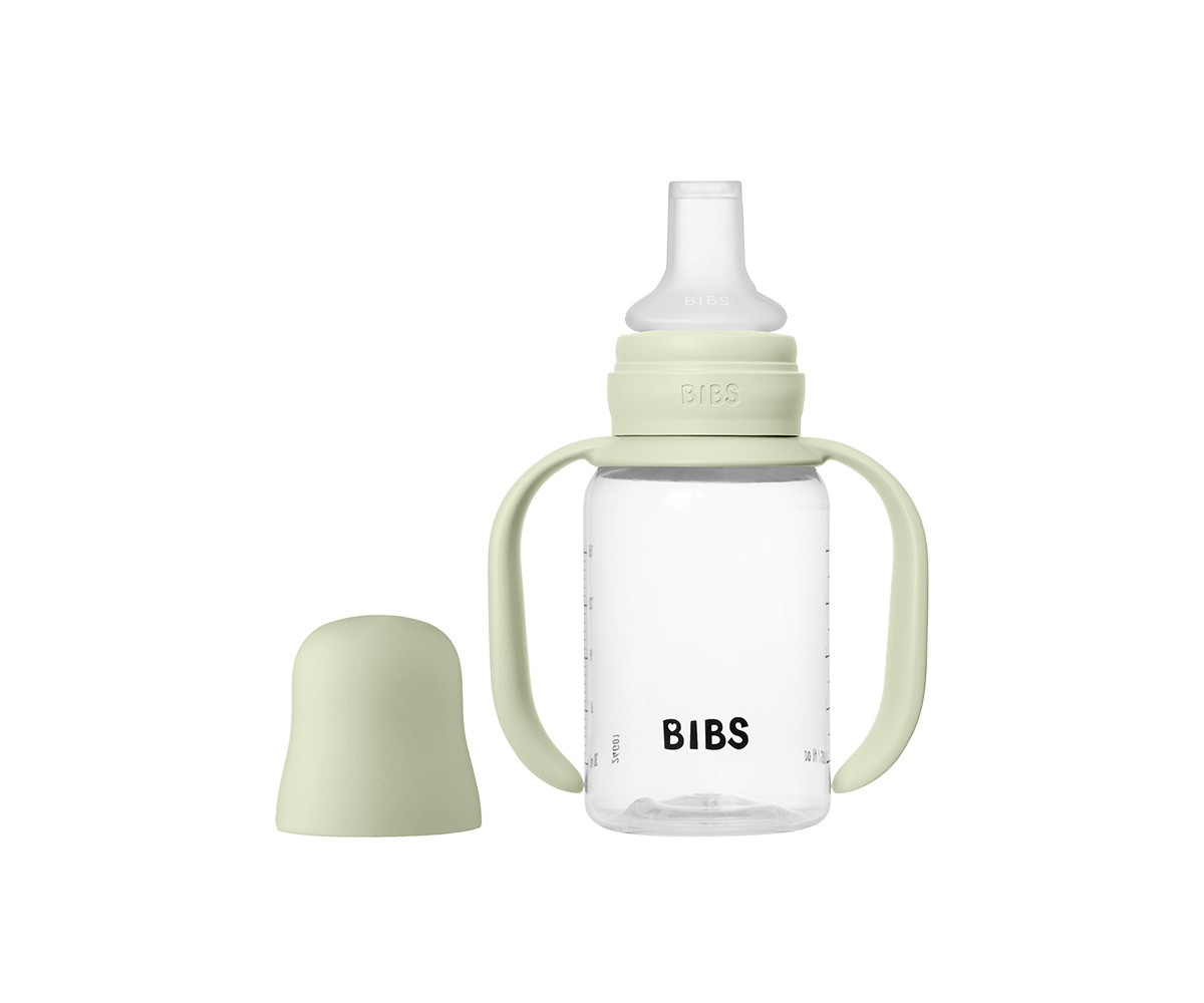 Biberon BIBS Sippy Plastica con Manici Silicone Sage 150ml