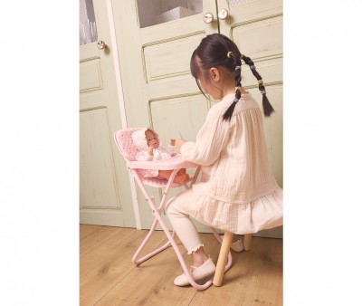 Mueco Helena con Vestido y Gorrito White Flowers
