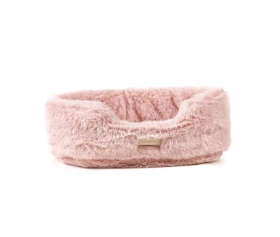Gatto in Peluche Les Minis Kana Kimi con Collare e Cestino in Ecopelle
