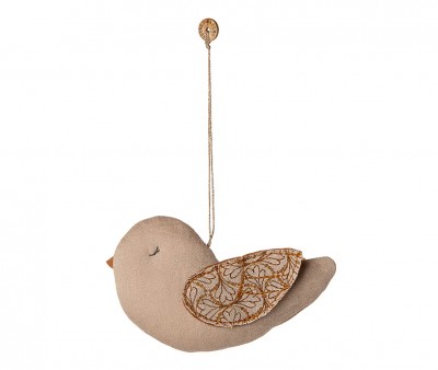 Decorazione Natalizia Tela Maileg Uccellino Cuore d'Inverno 