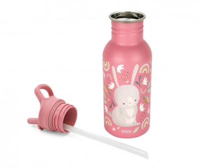 Botella Acero Conejo 500ml