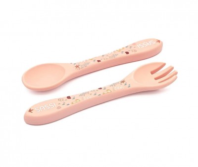 Set de Cuchara y Tenedor de Silicona Pulpo