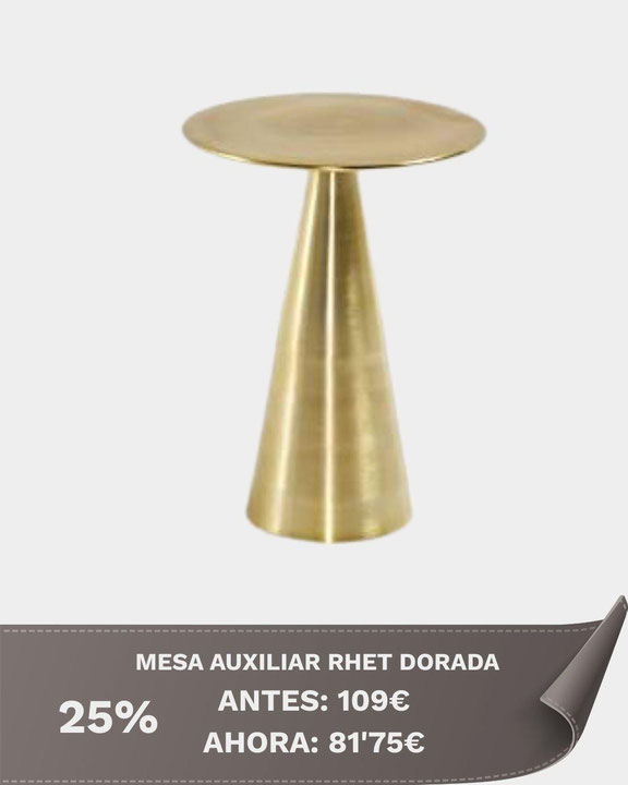 MESA AUXILIAR RHET DORADA