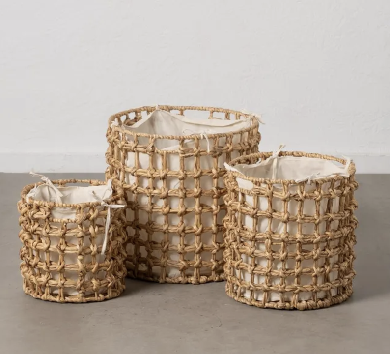S/3 CESTO FIBRA NATURAL
