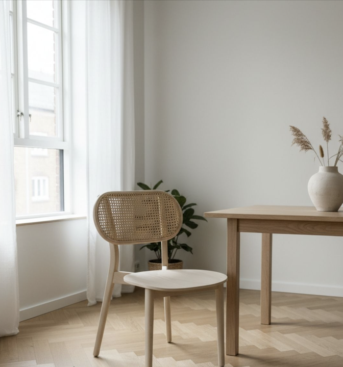 SILLA ELSA NATURAL PÁTINA- BAMBO BLAU