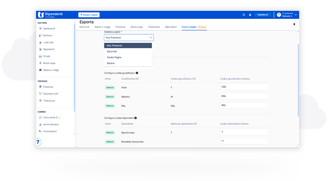 Configurazione semplice
