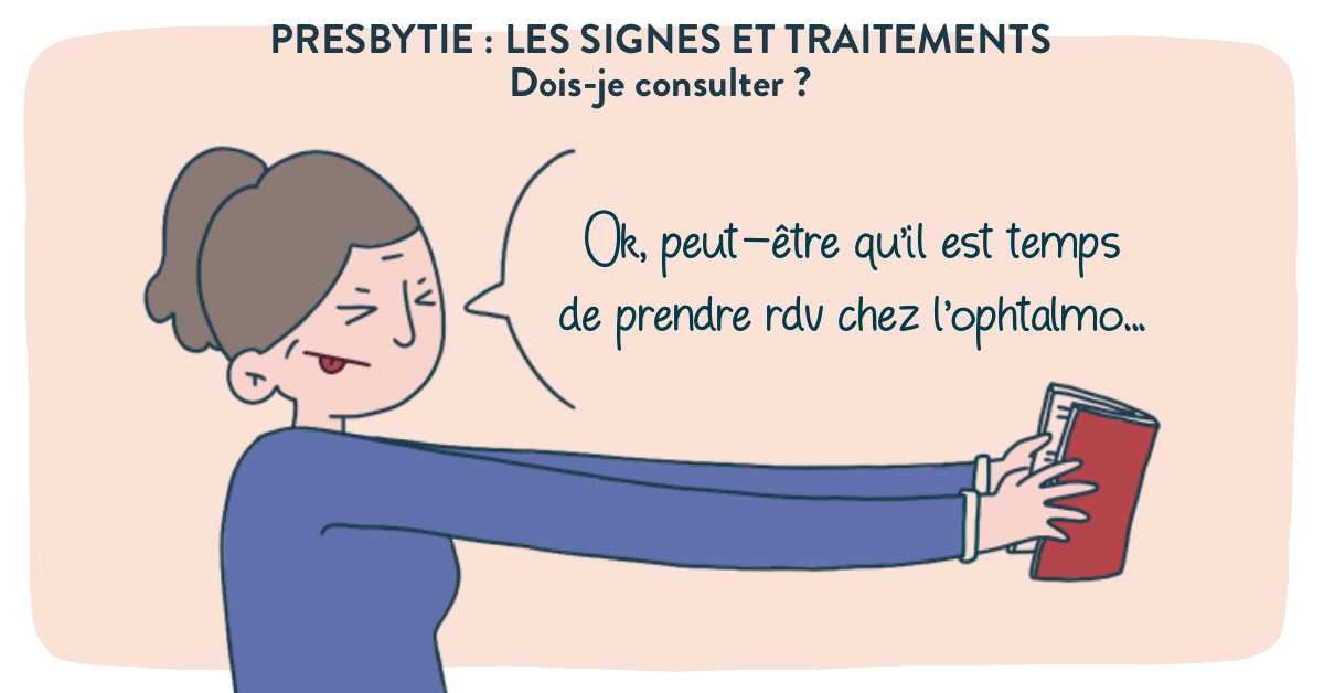 Presbytie : les signes et traitements.