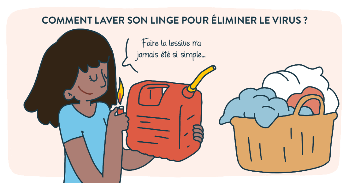 laver son linge pour éliminer le virus