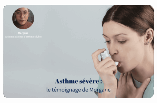 Je suis asthmatique depuis l’enfance, et je prends un traitement de fond depuis que j’ai 8 ans. Mais c’est seulement en novembre 2024, après des examens allergologiques, que le diagnostic d’asthme sévère a été posé.
