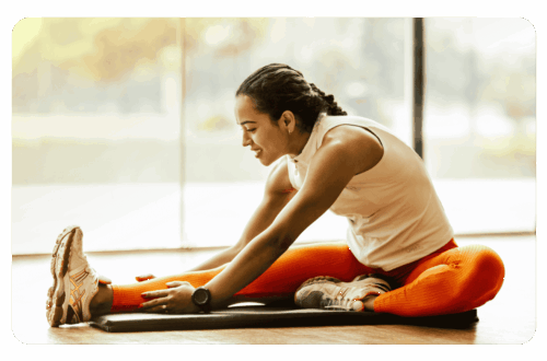 femme pratiquant une activité sportive