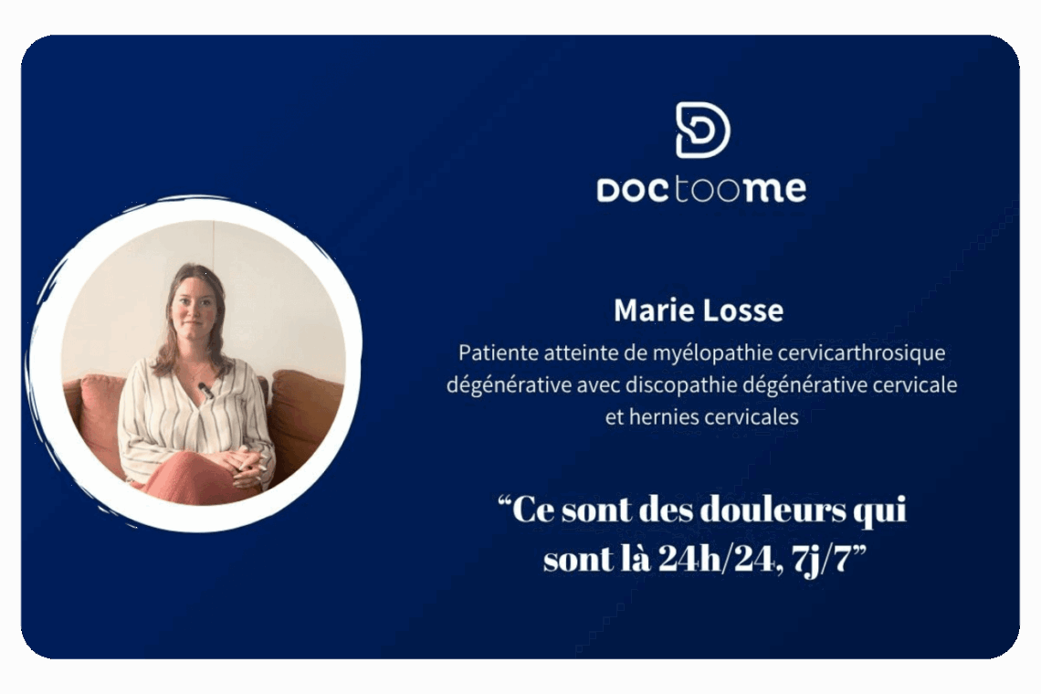 Bonjour, moi c’est Marie, j’ai 31 ans, je viens du sud de Bordeaux et aujourd’hui, je souhaite vous parler de ma problématique de santé.