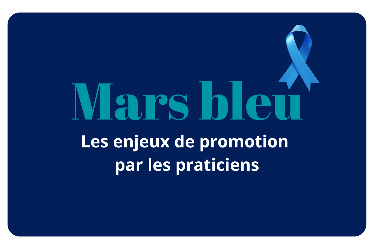 Mars Bleu : enjeux de promotion par les professionnels de santé