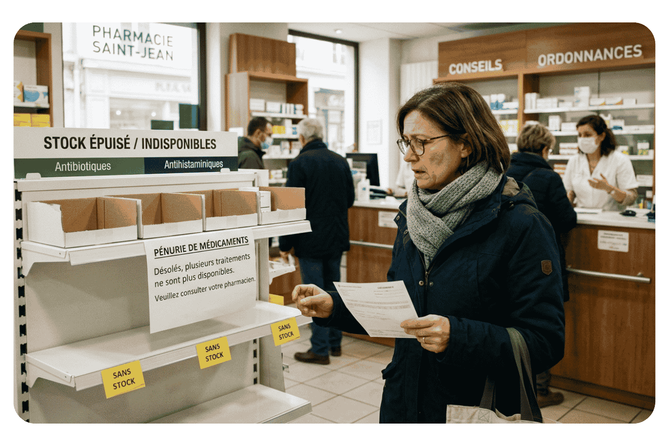 Comment trouver mes médicaments en cas de rupture de stock ?