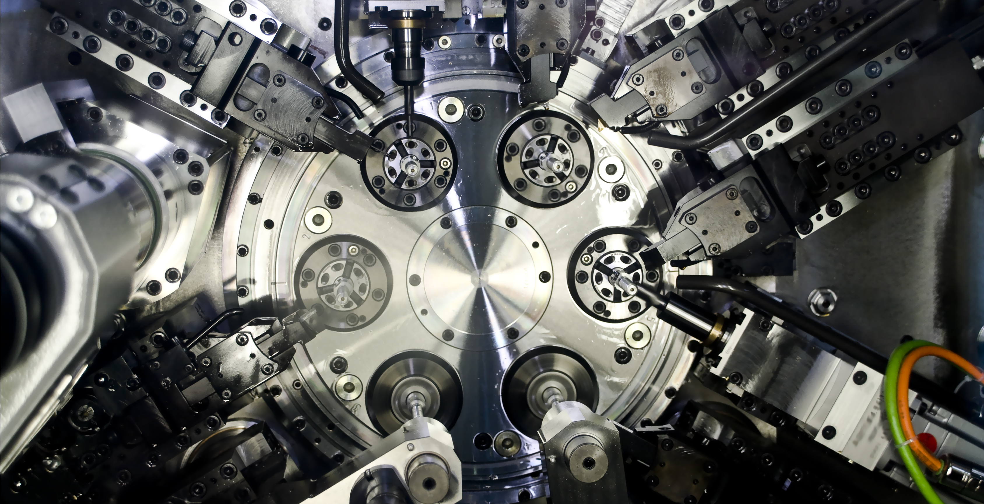 cnc machine tools in the work 