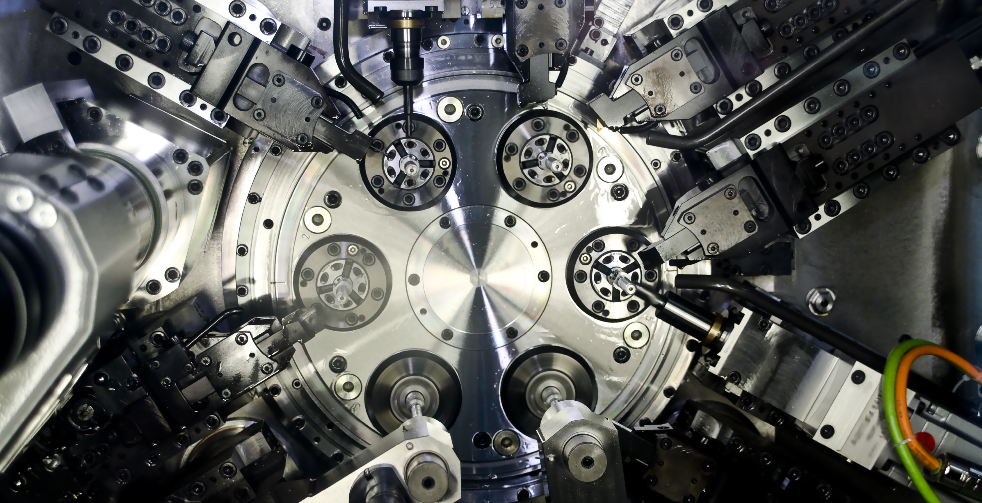 cnc machine tools in the work 