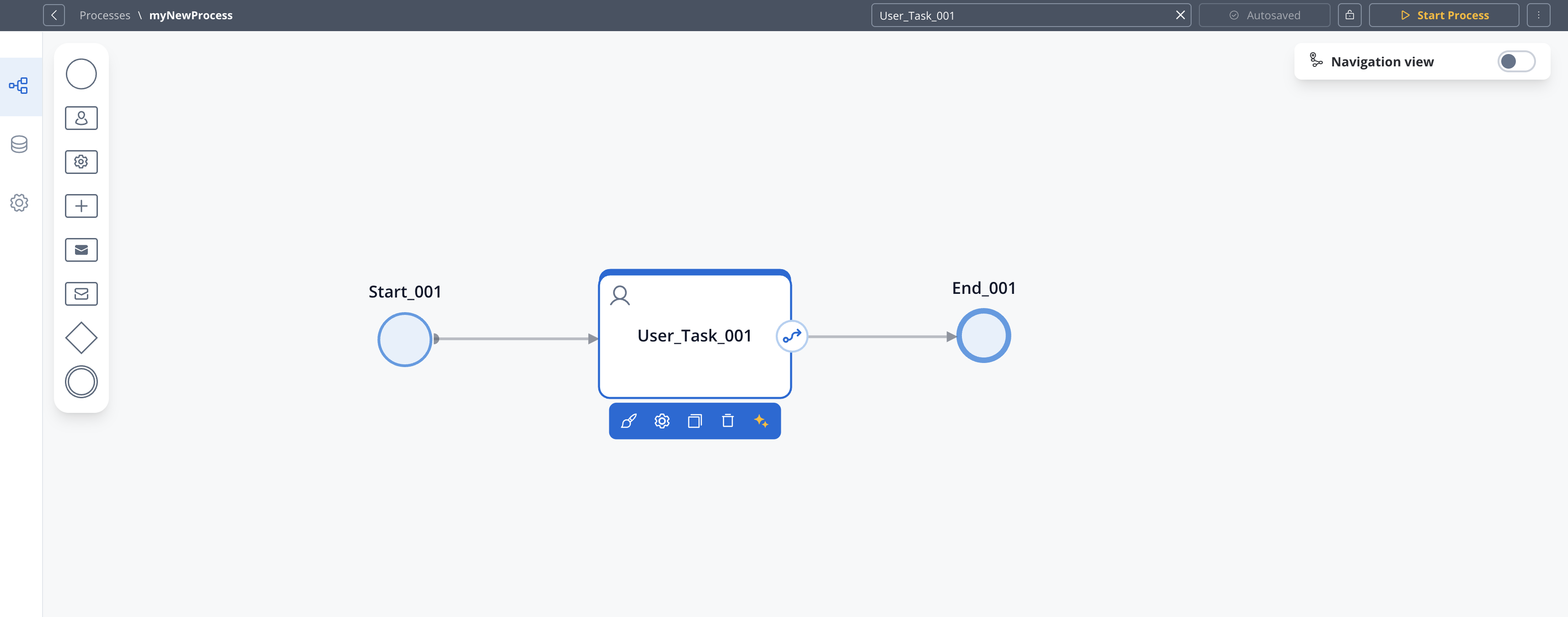Node edit menu