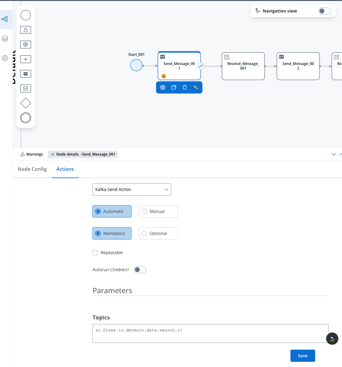 Search Process Configuration