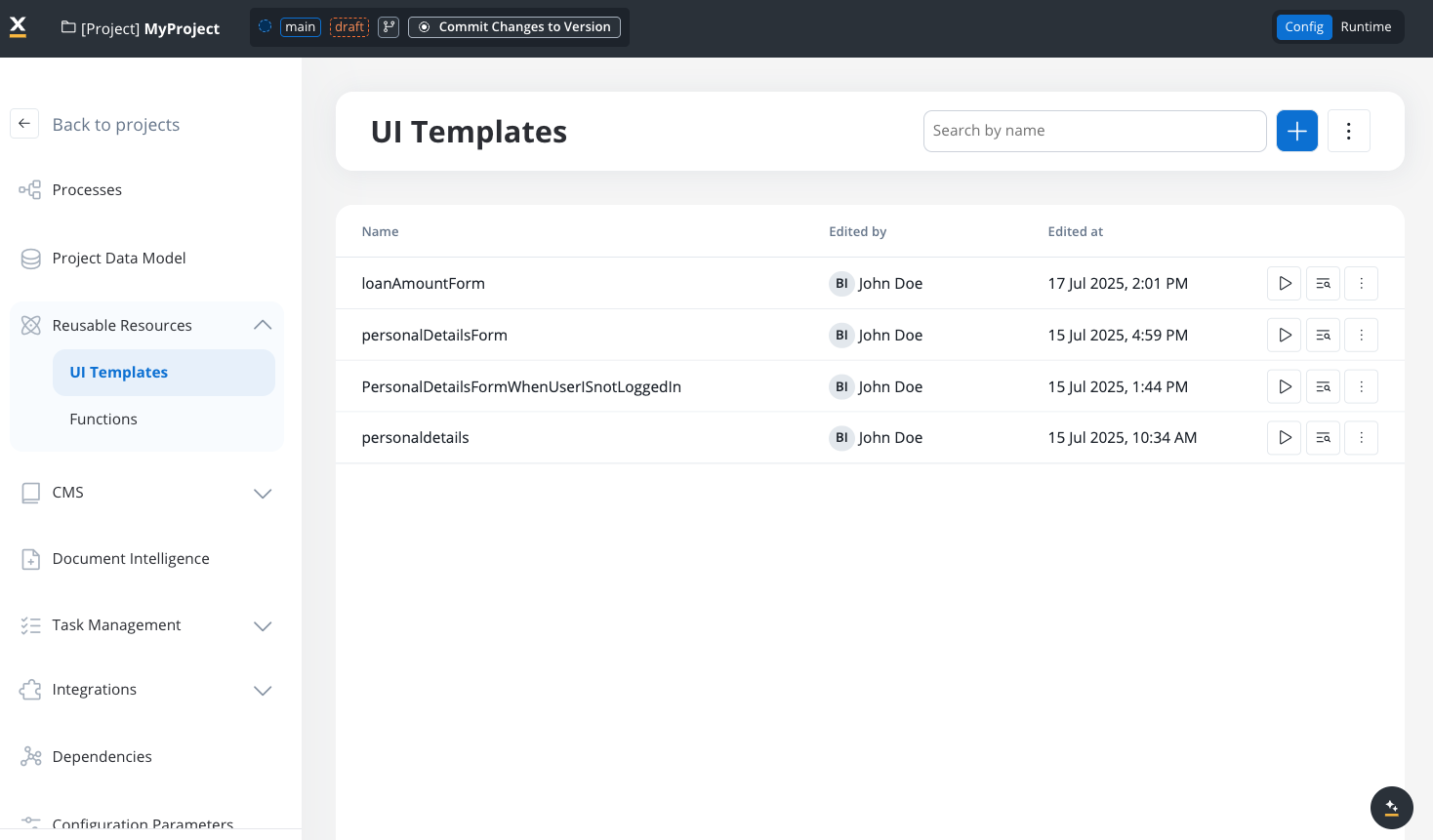 Reusable Resources in FlowX Designer