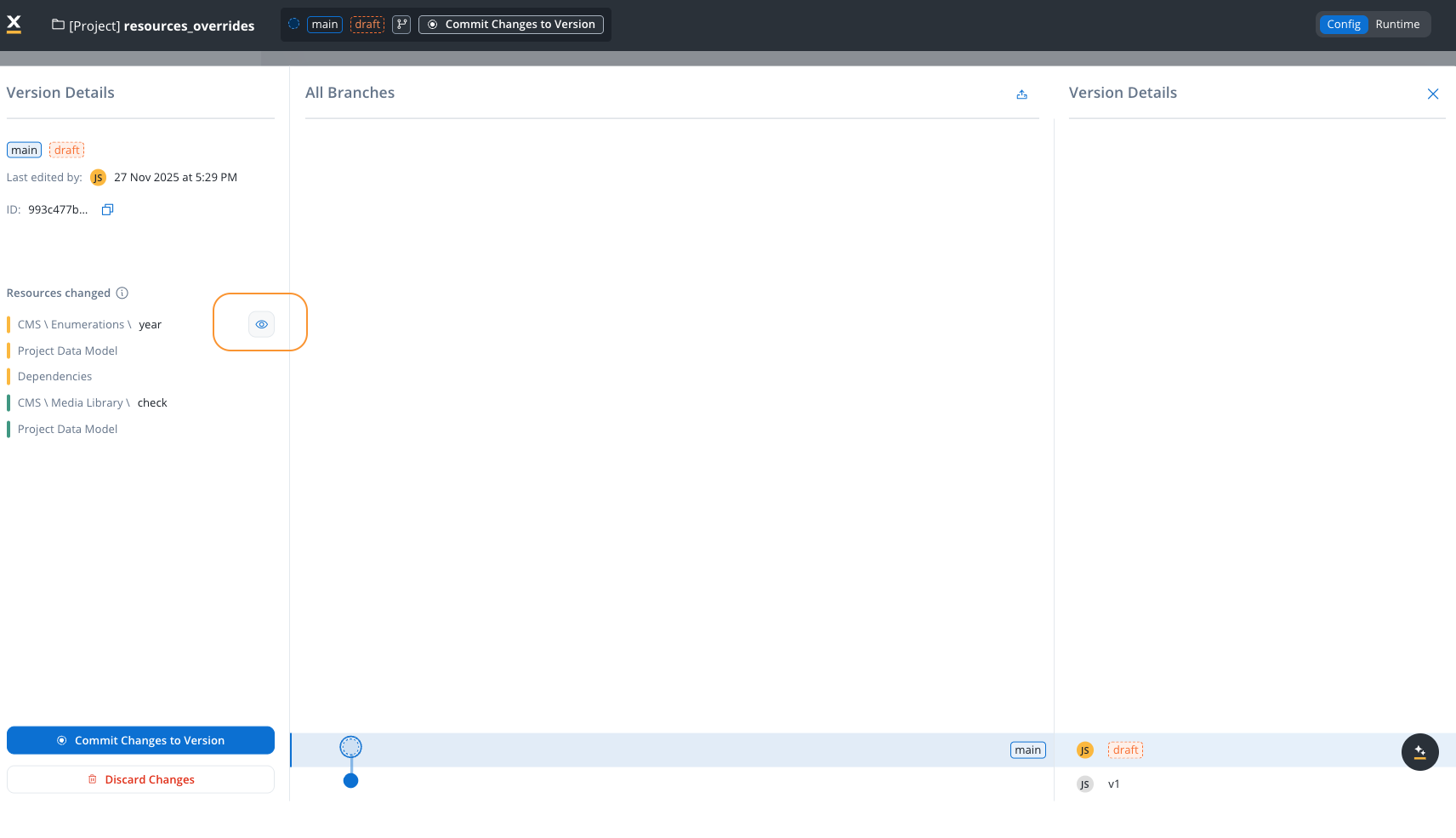 View Resource Changes