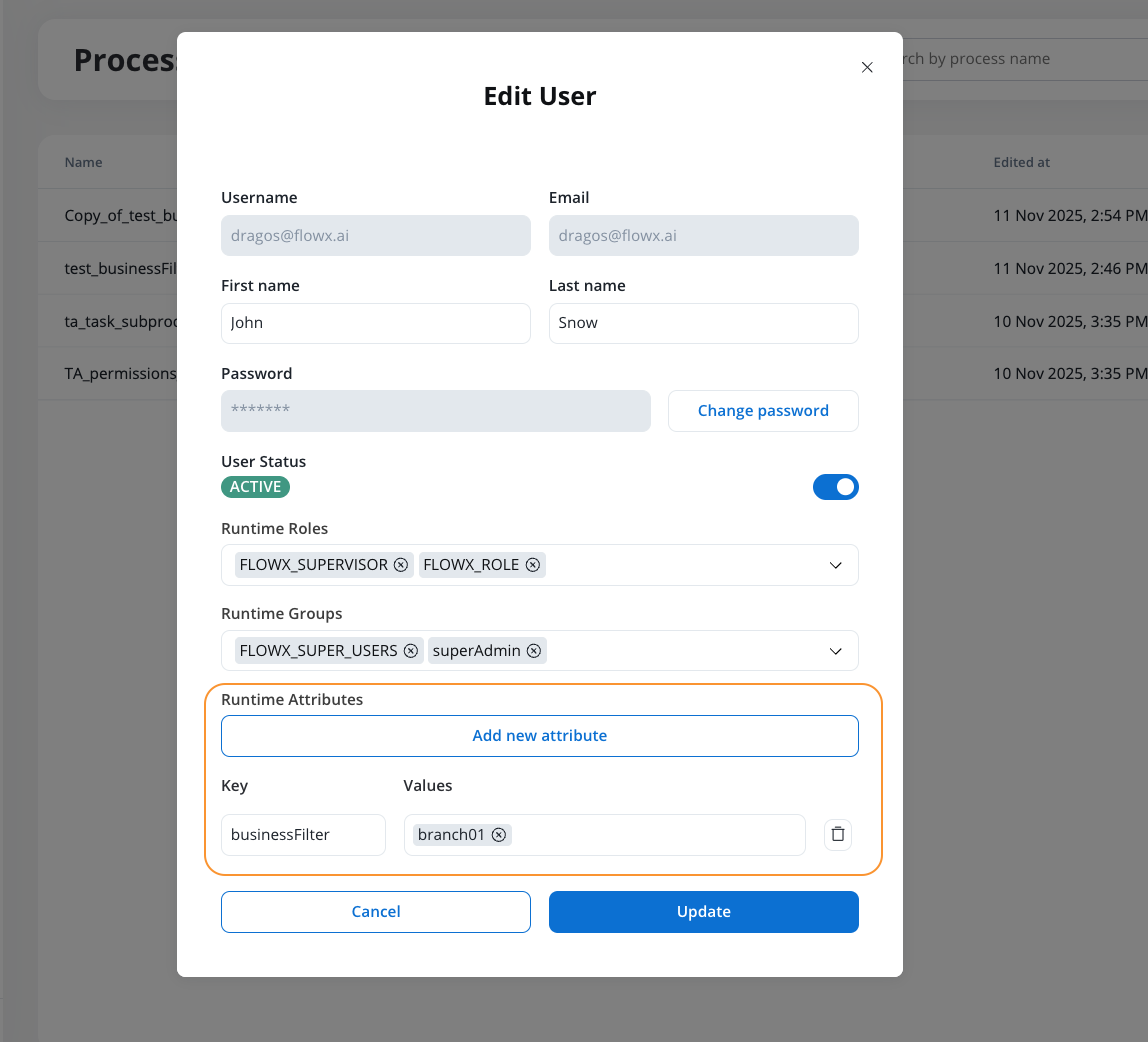 Assigning business filter values in Designer