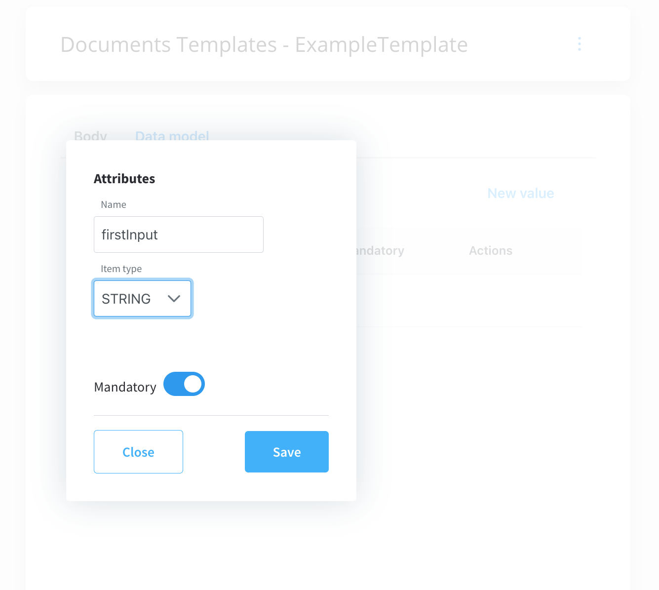 Data model