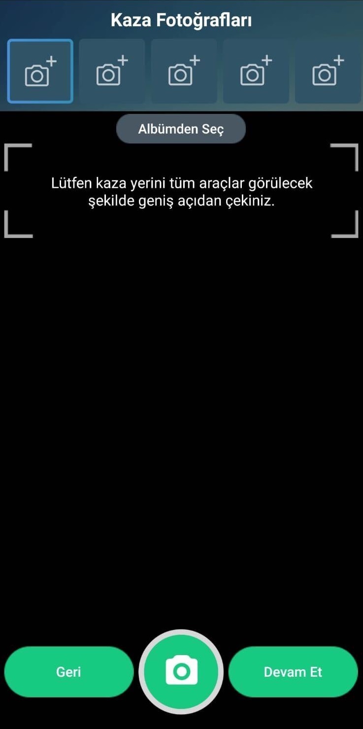 Mobil Kaza Tespit Tutanağı Doldurma 2