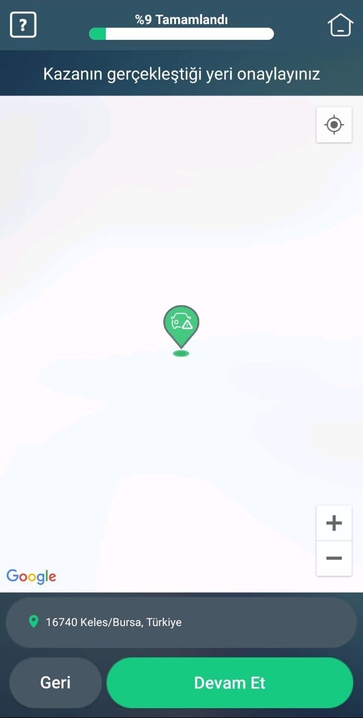 Mobil Kaza Tespit Tutanağı Doldurma 3