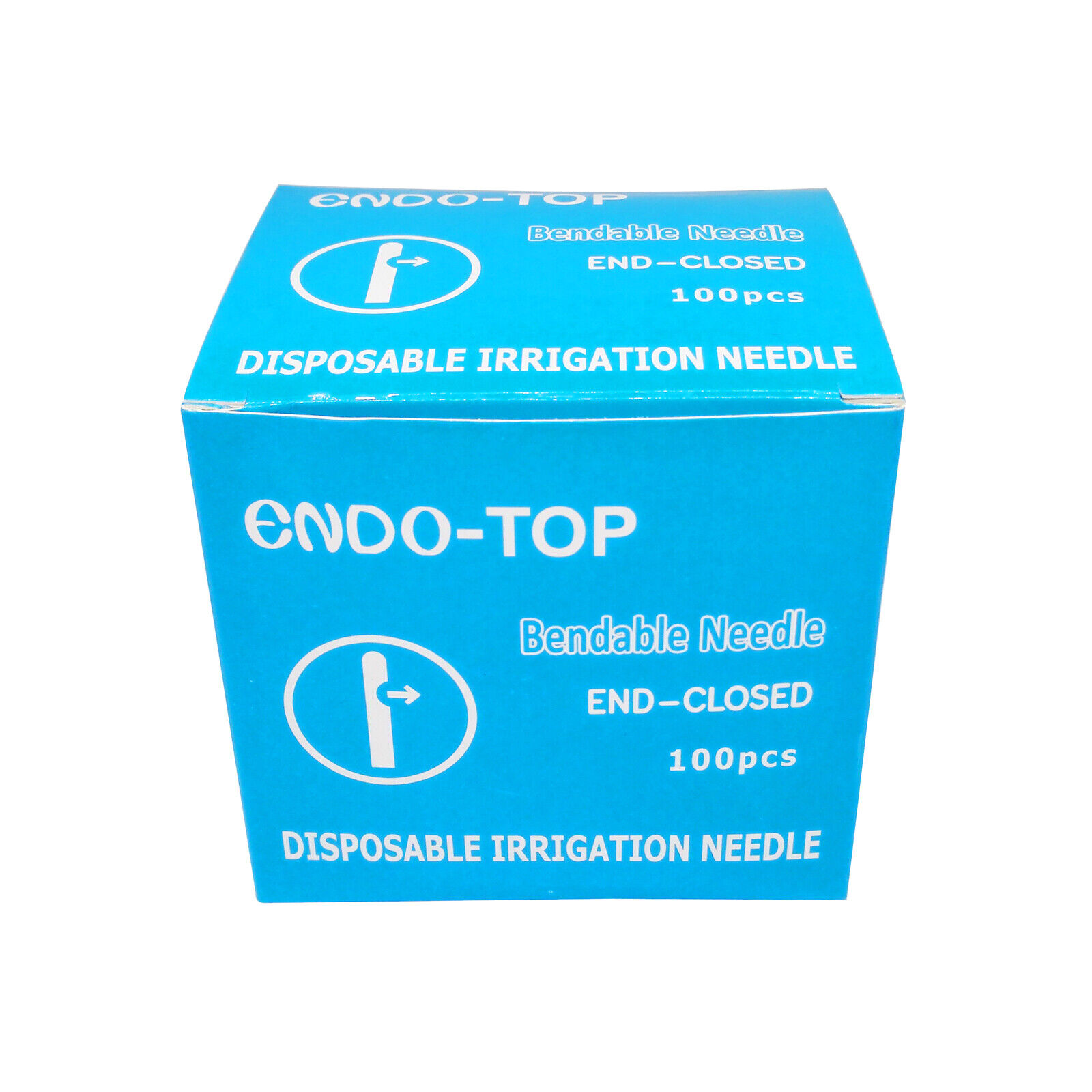 100 Pcs/Pack Disposable Dental Endo Irrigation Needle Tips - 25G/27G/30G, One Side Hole, For Root Canal