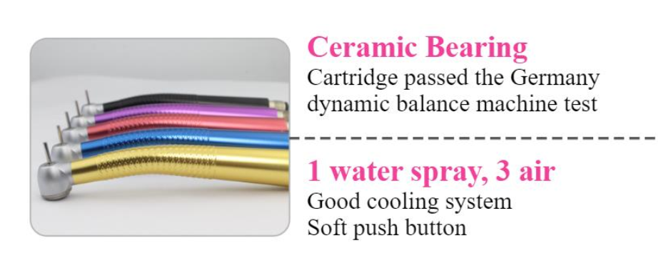 DEO Colored Highspeed Handpieces | DentaCarts | Dental Cart