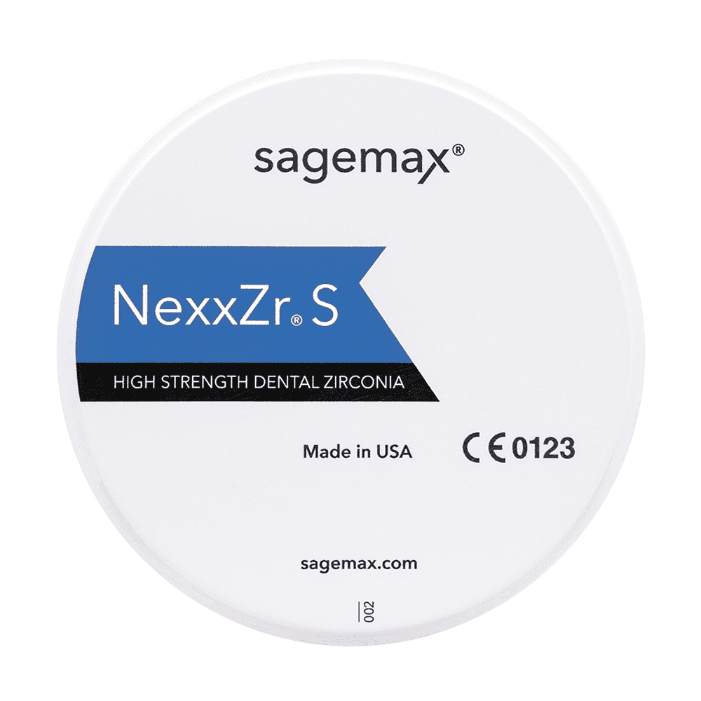 Sagemax NexxZr S High Strength Zirconia Blocks | DentaCarts | Dental Cart