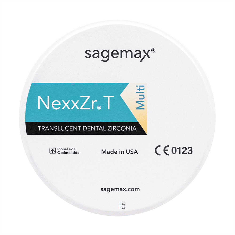 Sagemax NexxZr T Multi Zirconia Blocks | DentaCarts | Dental Cart