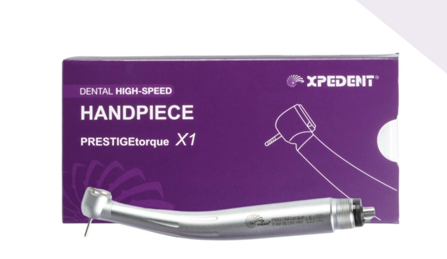 Prestigtorque X1 high-speed handpiece xpedent | DentaCarts | Dental Cart