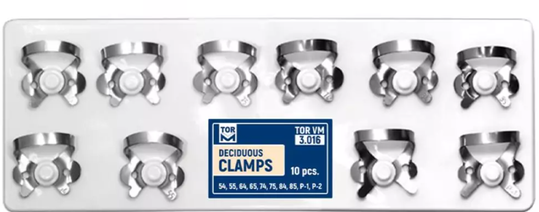 TOR VM Deciduous Clamps | DentaCarts | Dental Cart