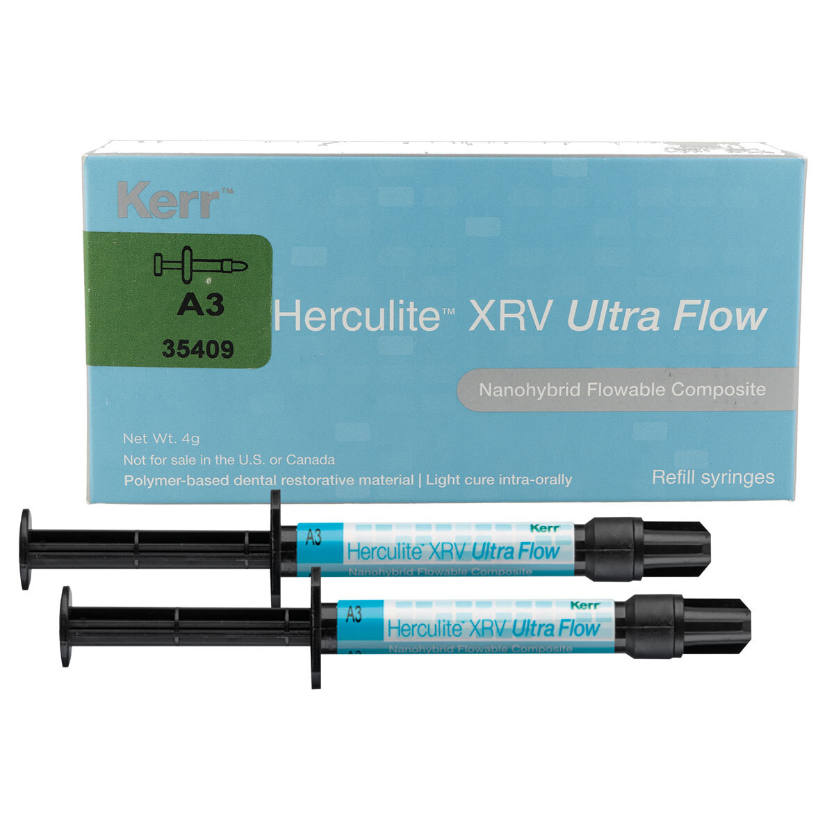 Refill Herculite XRV Ultra Flowable A1 (EU) Syrin | DentaCarts | Dental Cart