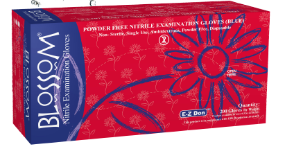 BLOSSOM EZ Don Nitrile Gloves | DentaCarts | Dental Cart