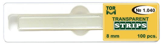 TOR VM Transparent Celluloid Strips (100pcs) | DentaCarts | Dental Cart