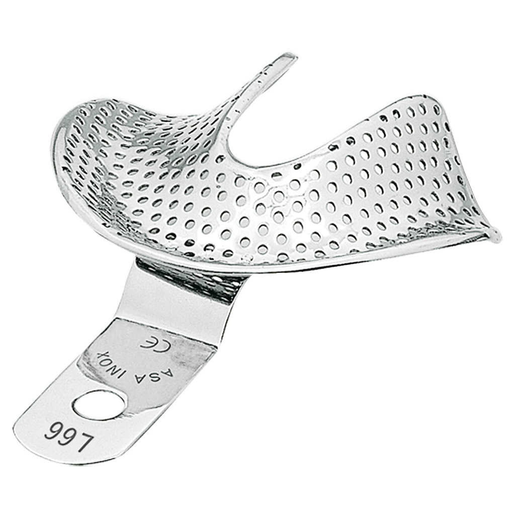 ASA S.S. IMPRESSION TRAY "EDENTOLOUS" PERFORATED | DentaCarts | Dental Cart