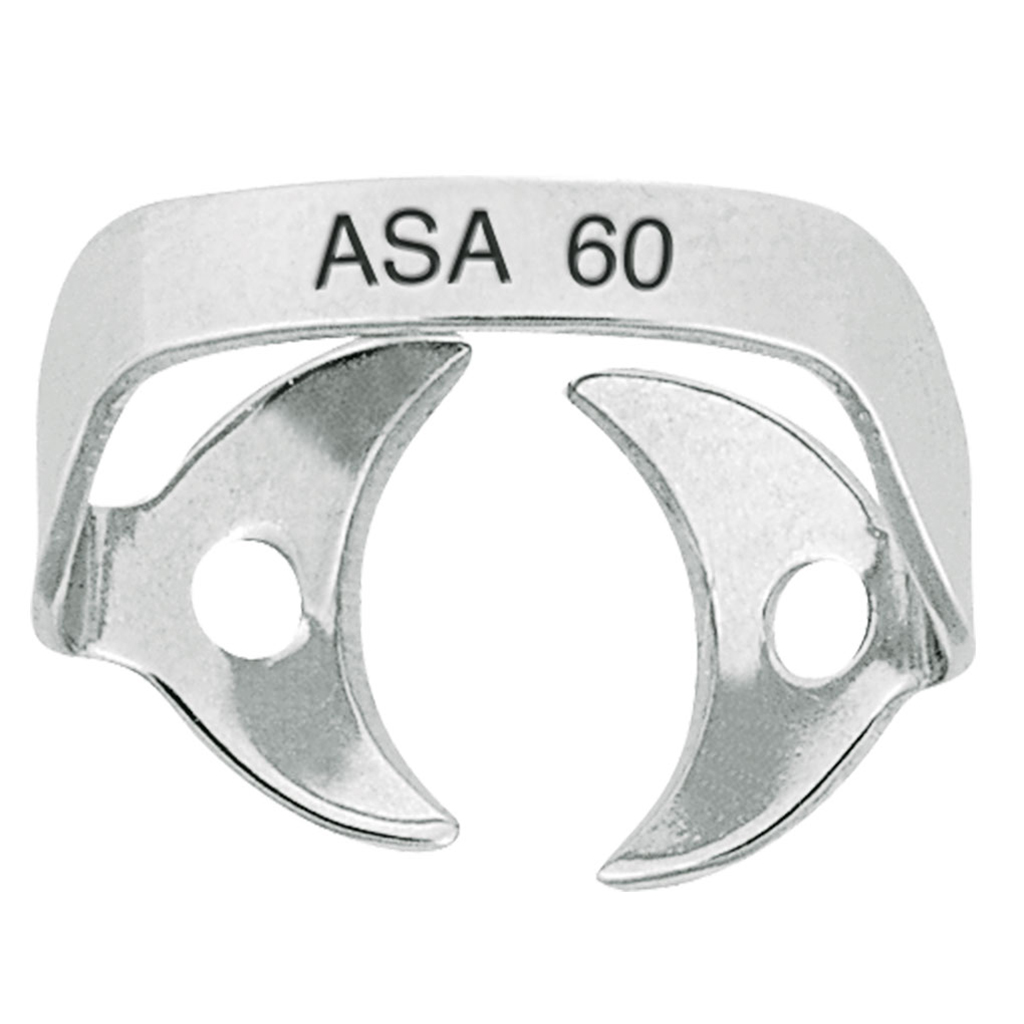 ASA Rubber Dam Clamps Wingless Lower Premolars Fig.60 | DentaCarts | Dental Cart