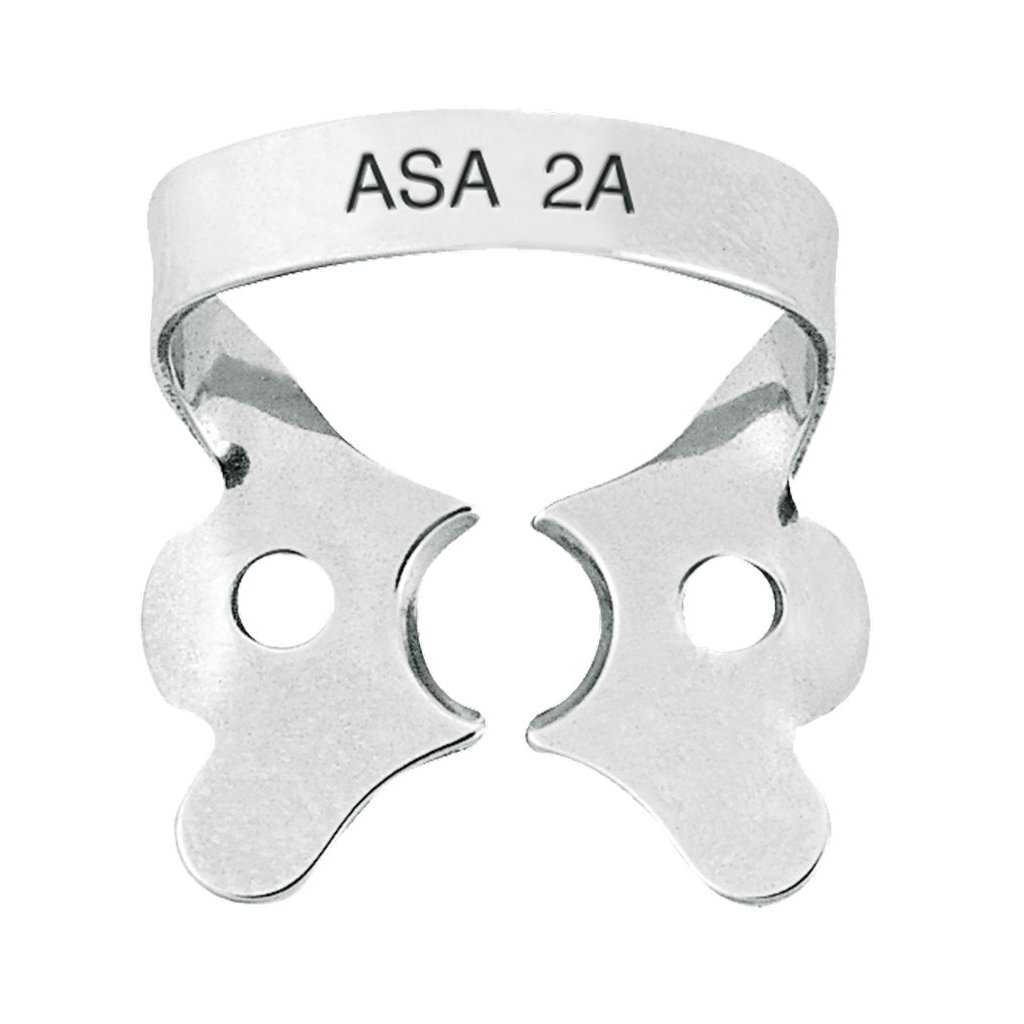 ASA PREMOLARS ELONGATED COLLAR CLAMPS FIG. 2A | DentaCarts | Dental Cart
