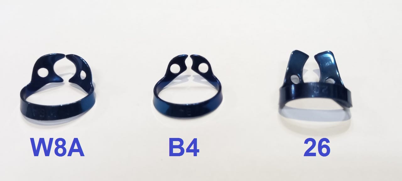 Blue Tungustn Plated Wingless Clamp(1pc)