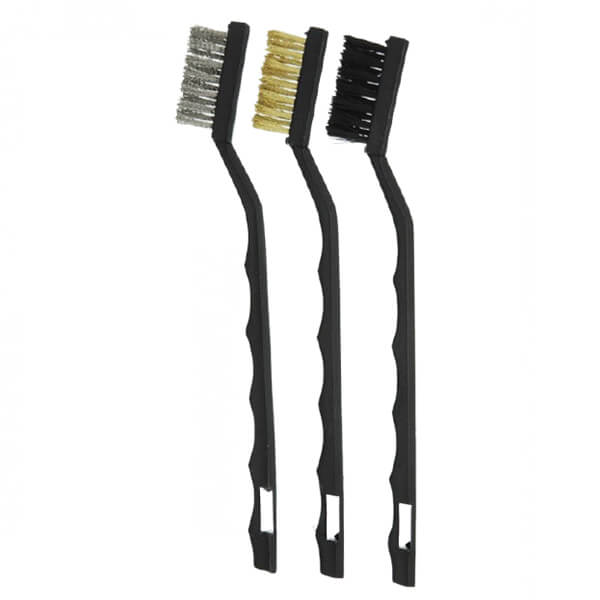 Cleaning Wire Brushes Assorted Set/3 (SS+Brass+Nylon) | DentaCarts | Dental Cart